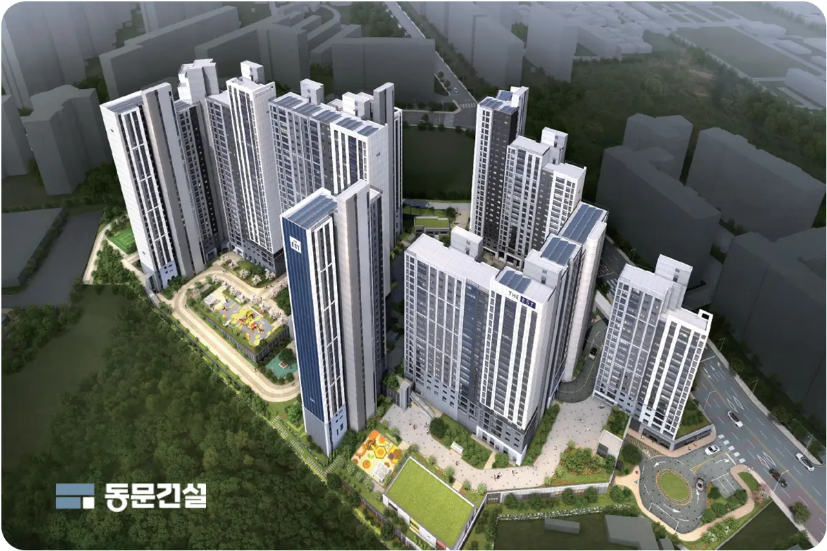 춘천 동문디이스트 단지조감도
